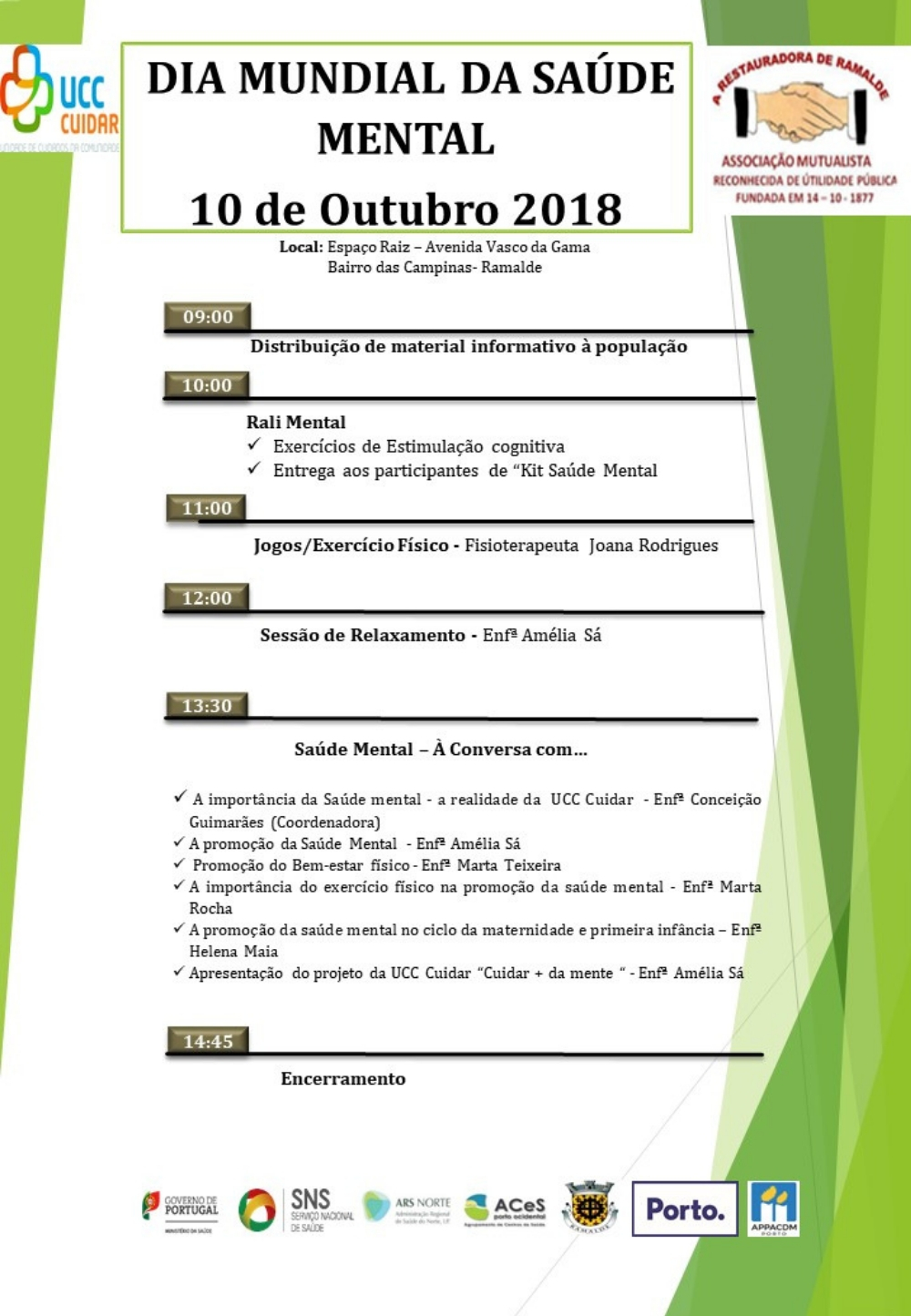 RESTAURADORA RAMALDE SAUDE MENTAL