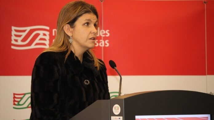 ANA ANTUNES Ana Sofia Antunes, Secretária de Estado da Inclusão, intervém na sessão de encerramento da VI Reunião Anual de Presidentes Mutualistas, organização da União das Mutualidades Portuguesas.