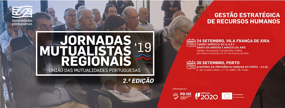 Gestão Estratégica de Recursos Humanos em destaque nas Jornadas Mutualistas Regionais de setembro BannerSiteUMP JMR2019