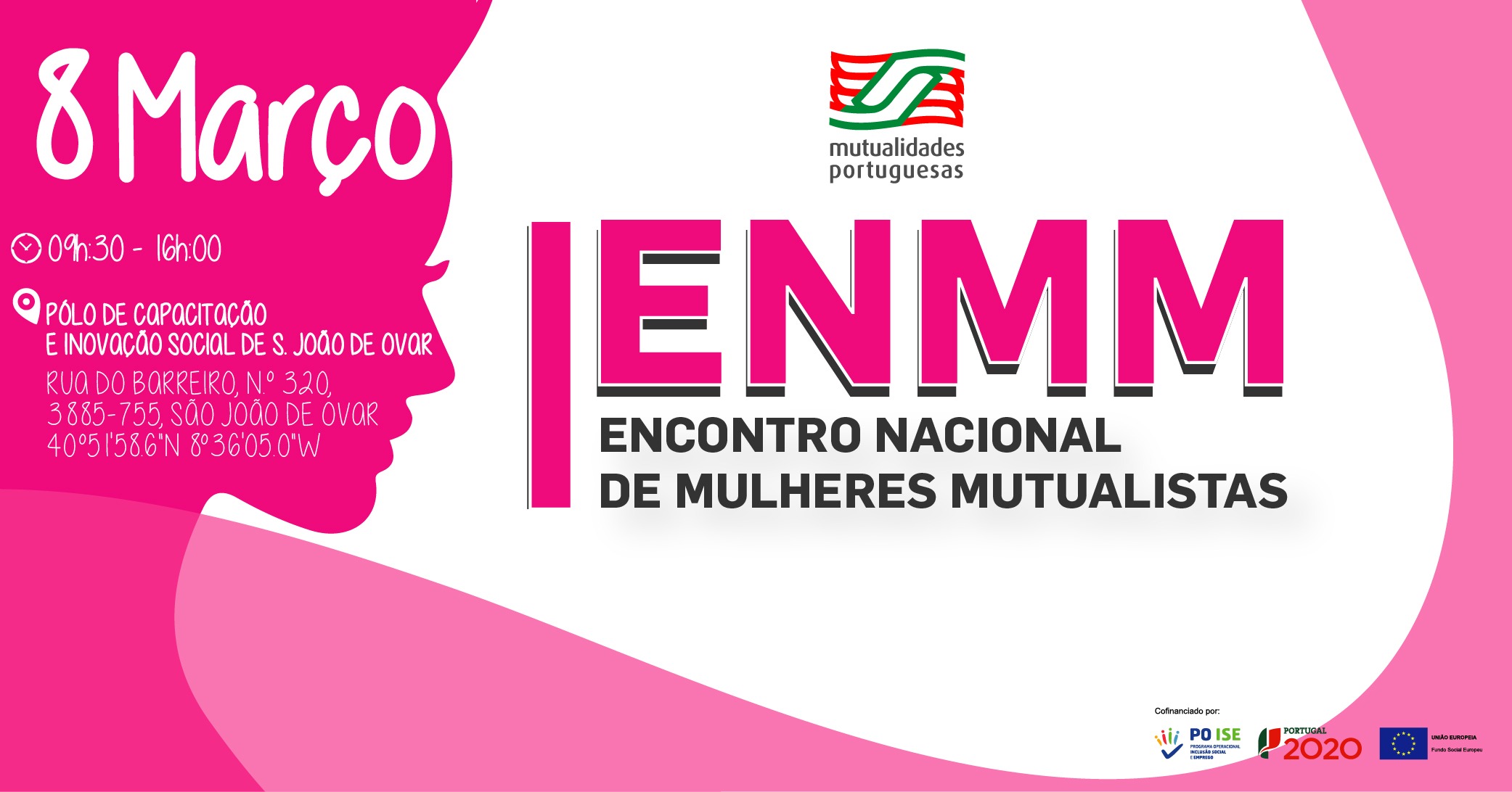 A igualdade de género trazida ao debate no 1.º Encontro Nacional de Mulheres Mutualistas a 8 de março em Ovar CapaEventoFacebook EncontroMulheres2019 01