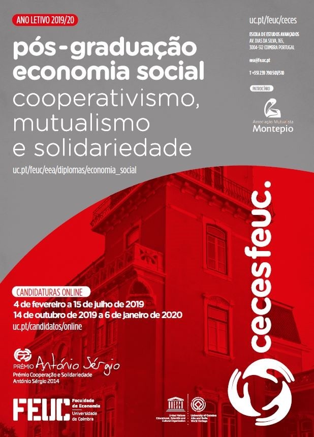 Pós-Graduação em Economia Social na FEUC com candidaturas a decorrer POS GRADUACAO COIMBRA